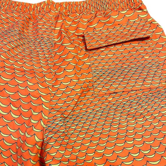 NWT Psycho Bunny Haines Swim Trunks Neon Orange Frost Size XL Surf Beach Travel - Picture 3 of 6